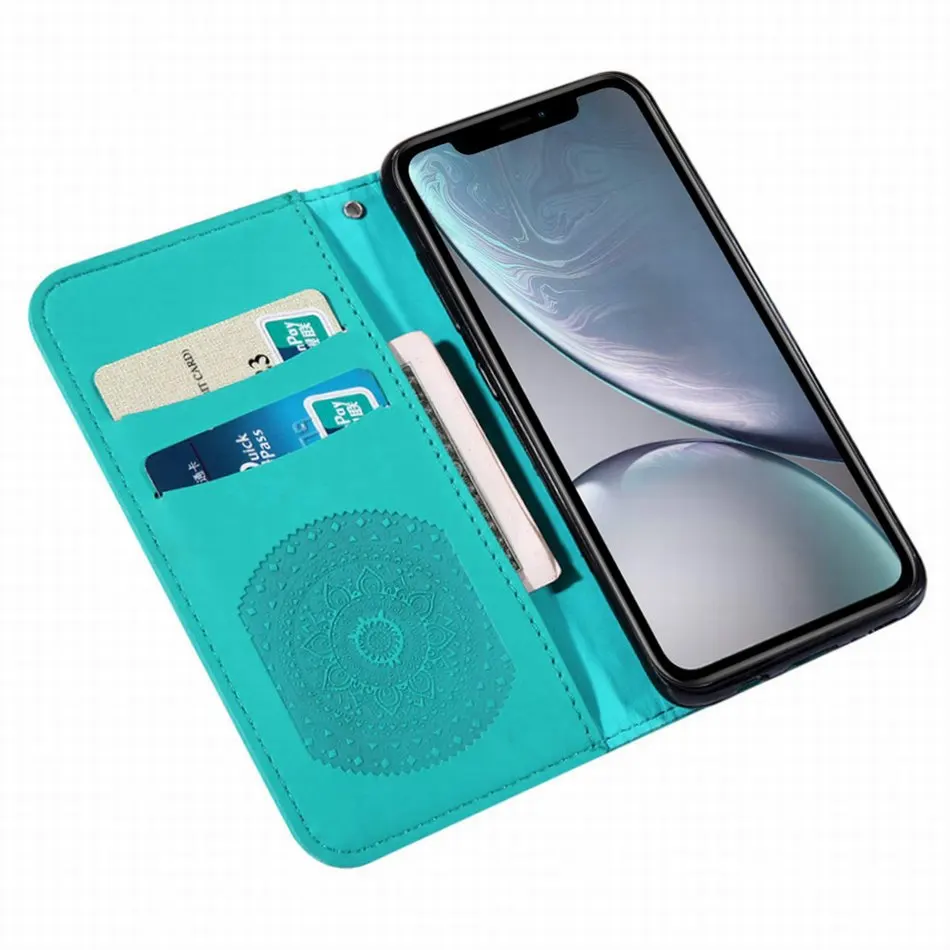 Высококачественный флип-чехол для телефона apple iPhone Xr XS X 11 Pro Max 6S 7 8 Plus, слот для карт, чехол, однотонный кошелек E22F