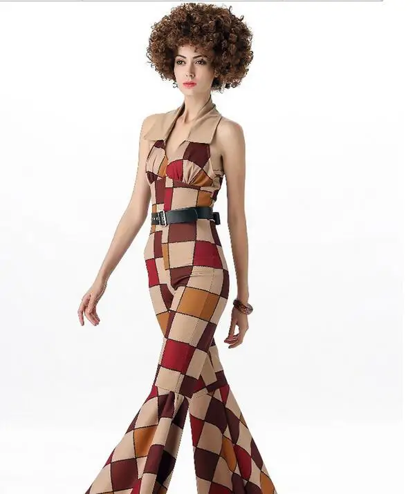 

Ladies Dancing Queen 60s 70s Costume Retro Hippie Tribute Hoween Costume