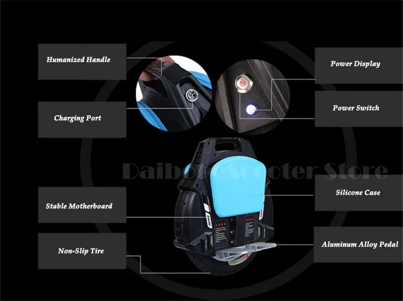 ОДНОКОЛЕСНЫЙ Электрический Одноколесный скутер Daibot самобалансирующиеся