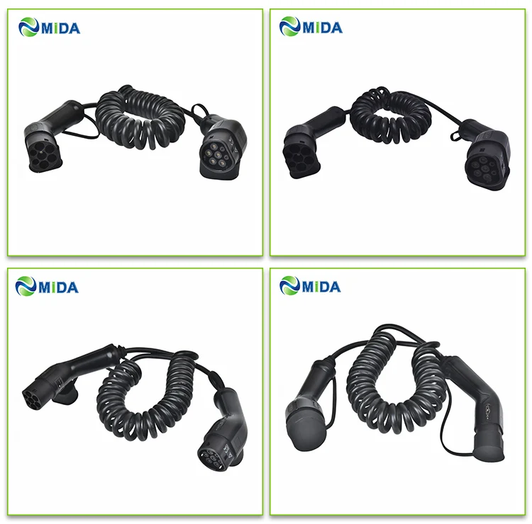 Зарядное устройство DUOSIDA EV Тип 2 5 метров 32 Ампер EVSE IEC 62196-2 Тип 2 Mennekes Тип 2 Тип 2 EV зарядный кабель Автомобильное зарядное устройство