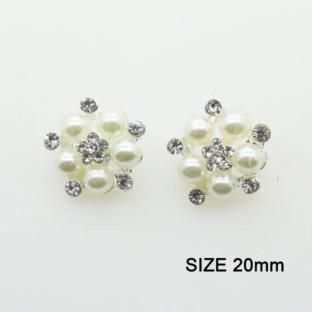 

YWXINXI wholesale 10 pieces / batch 20 mm Rhinestone Diy Jewelry Handmade New Fashion Shiny Convex Jewelry Button