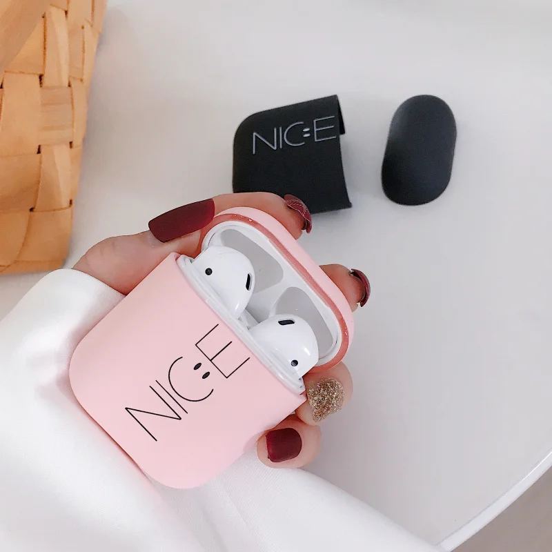 Модный чехол для наушников для Apple Airpods 1/2, чехол с милой надписью Love, Bluetooth, беспроводной чехол для наушников, мягкий силиконовый чехол для зарядки