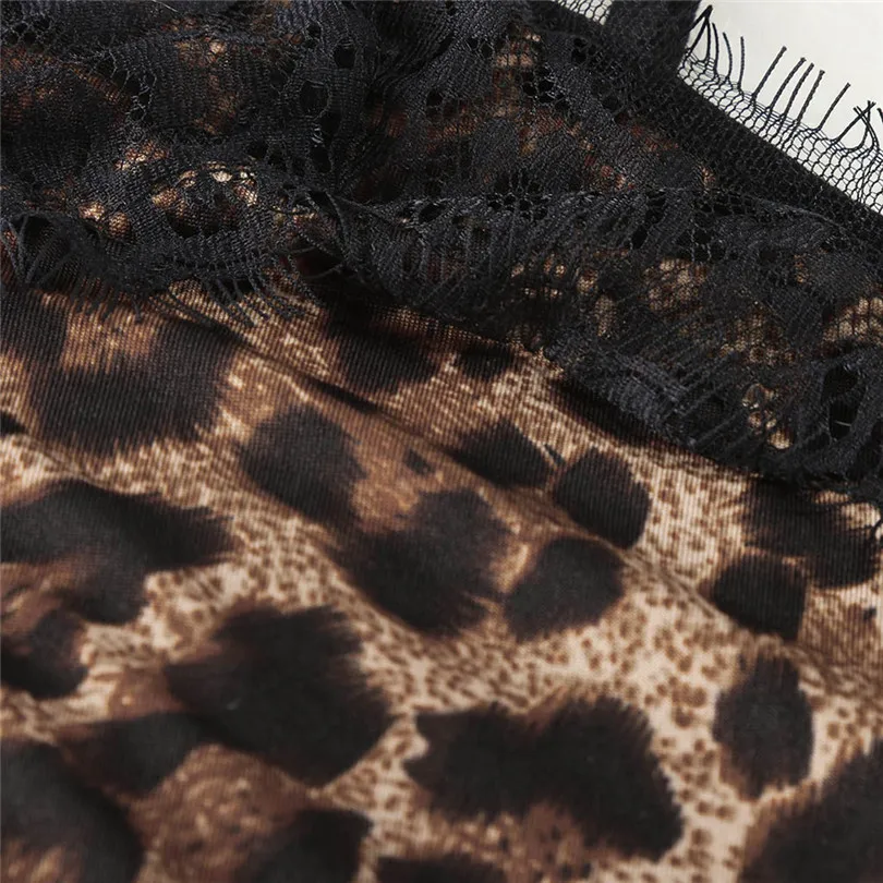 Комплект из 2 предметов новое женское сексуальное нижнее белье леопардовое