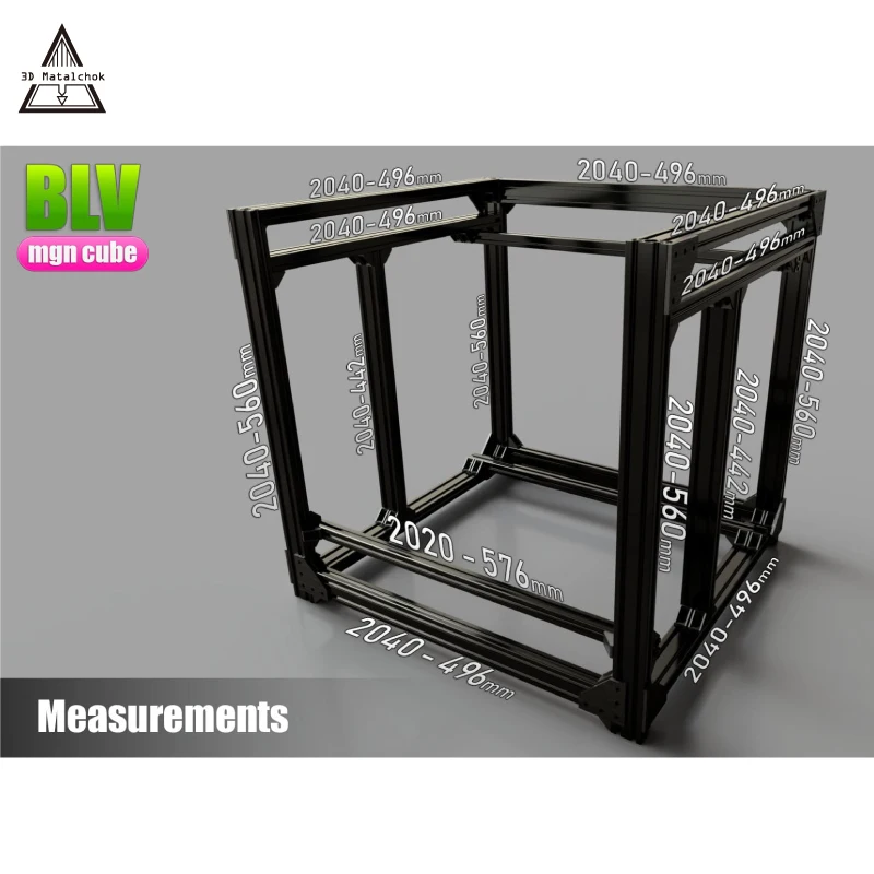 Детали для 3D принтера BLV mgn Cube Frame kit & Hardware Kit DIY CR10 E3D V6 Hotend принтер Z высота 365