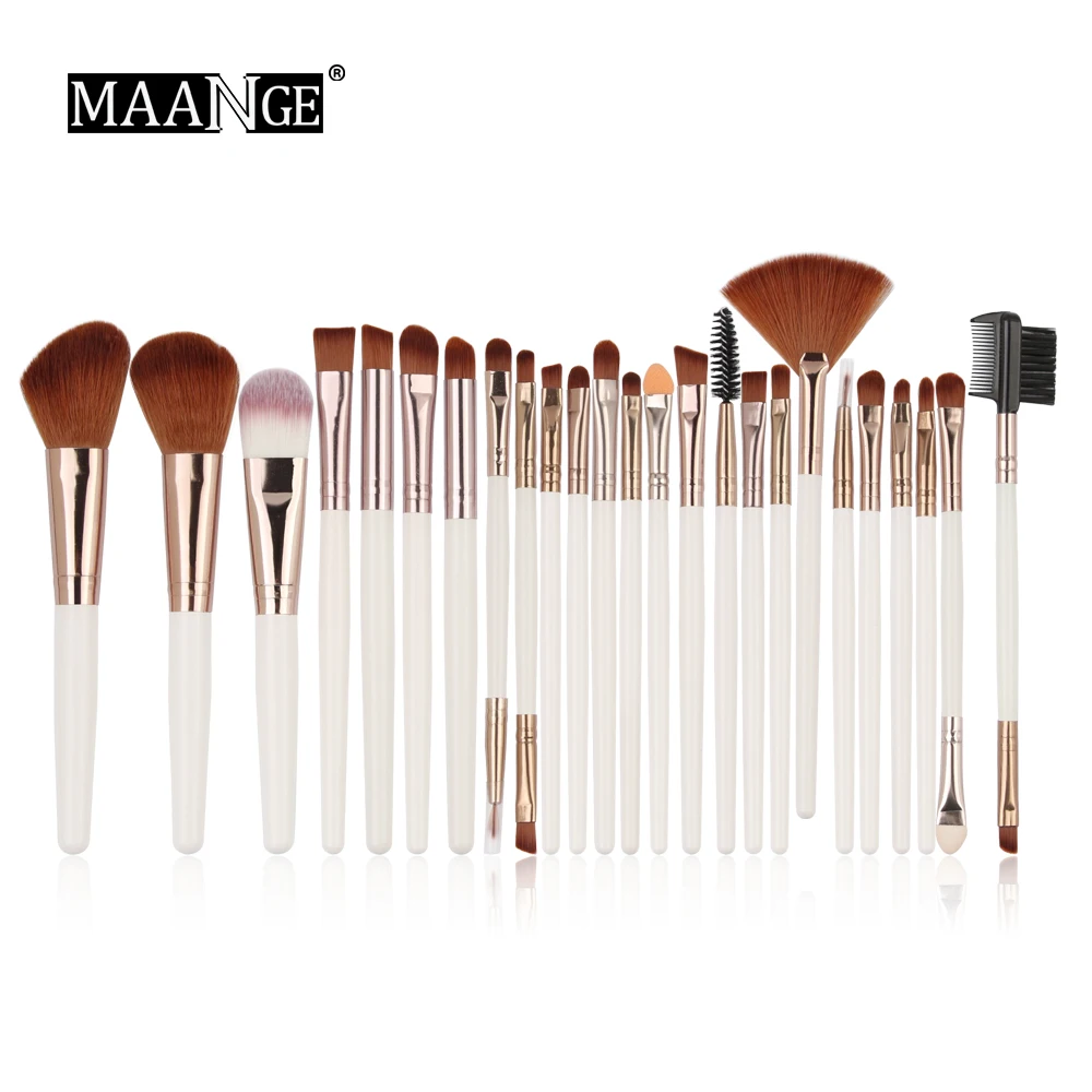 

MAANGE Pro 18/20/25 шт кисти для макияжа для губ Тени для век Pincel Румяна Кисть для основы набор Pinceaux Maquillage Бесплатная доставка