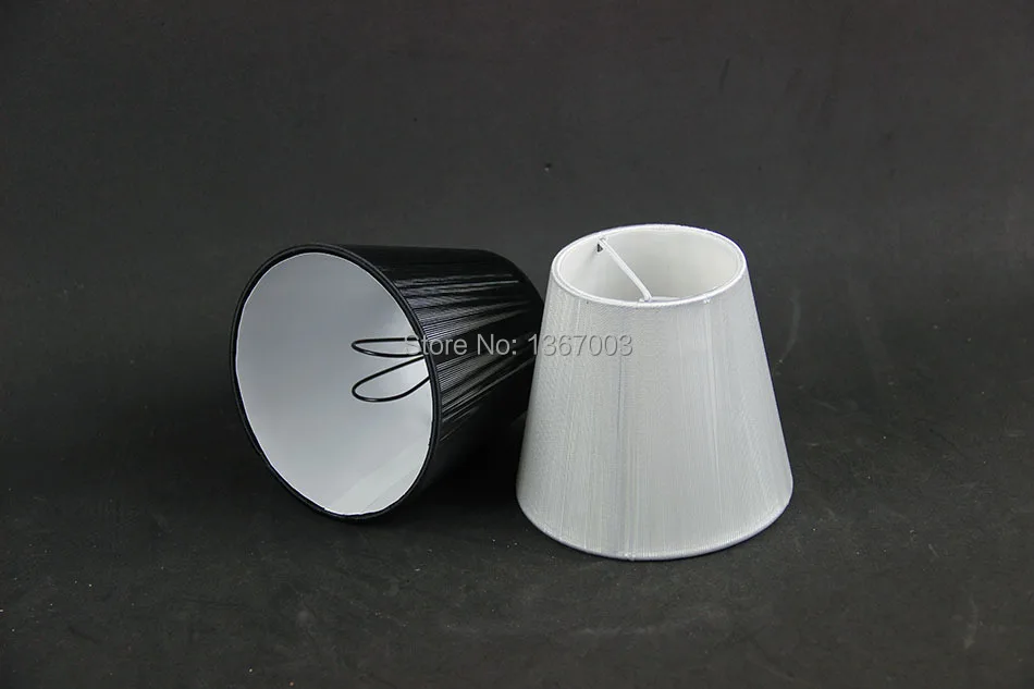 12 см Современная черная белая люстра с абажуром тканевый настенный светильник