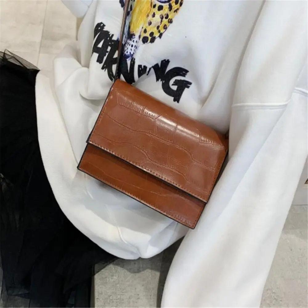 DUOUDUOMI новая дизайнерская женская сумка через плечо с каменным узором для женщин