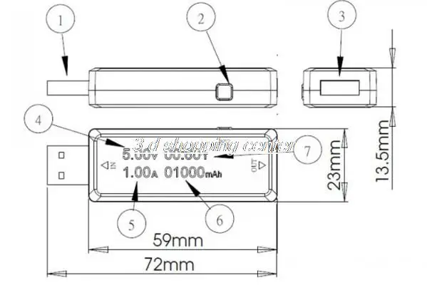 USB измеритель тока тестер вольтметр емкости аккумулятора|tester usb|tester meter usbtester capacity