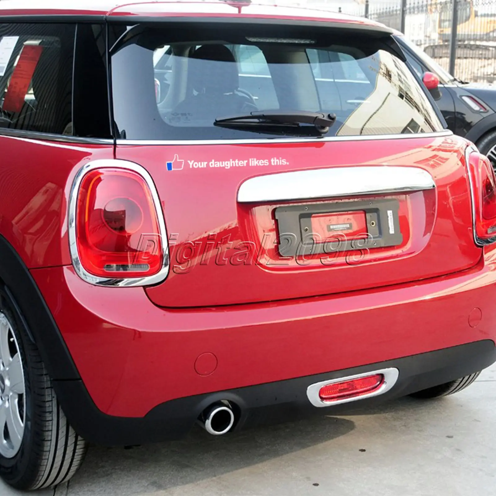 Yetaha водонепроницаемый Стайлинг автомобиля 3D углеродный ваша дочь как этот