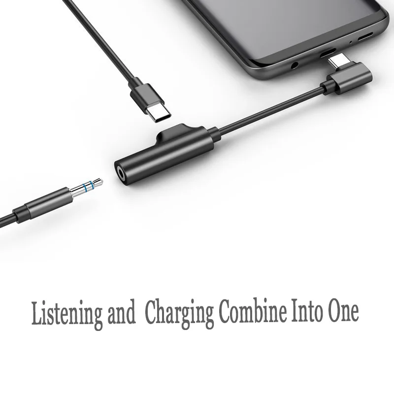 USB Type C to 3 5 мм конвертер аудио кабель для наушников Type-C Кабель-адаптер Samsung Letv xiaomi 6