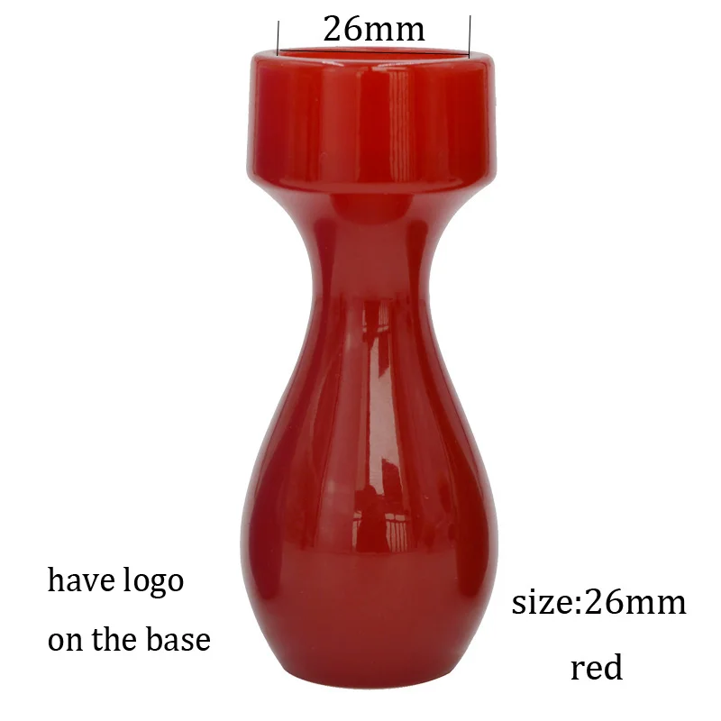 26mmred-withlogo DScosmetic Большая кисть для бритья из смолы, ручка, подходит для 24 мм/26 мм, щетка для волос барсука, инструмент для бритья, сделай сам - Цвет: 26mmred-withlogo