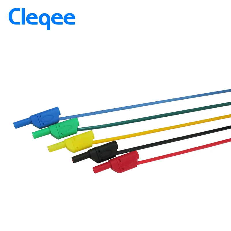 Cleqee P1018A 1 м 4 мм банановый штекер к крокодиловому зажиму тестовый зонд проводной
