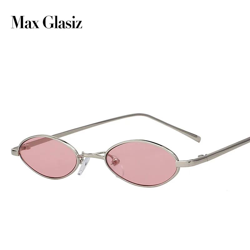 Max Glasiz хит продаж Овальные Солнцезащитные очки металлическая оправа мужские и