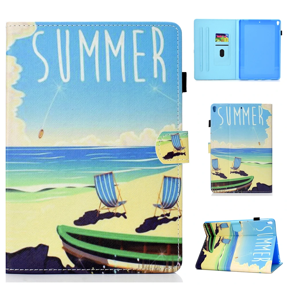 Painted Case For Apple iPad pro 10.5'' 2017 A1701 Smart Cover Funda Soft TPU Leather Auto Sleep Children's Gift cartoon Skin |