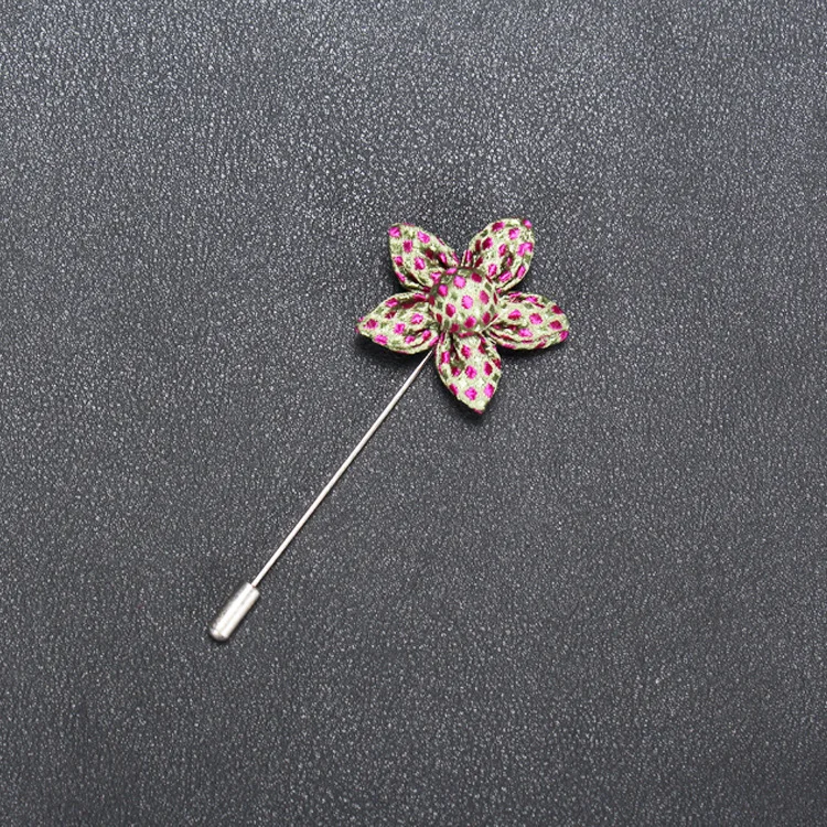 20 шт./лот ткань Polkadot цветок отворот Pin. Свадебный | Украшения и аксессуары