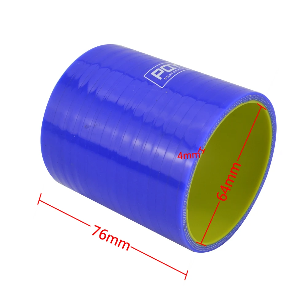 LZONE 2 5 &quot64 мм Прямой силиконовый интеркулер турбо впускная труба муфта шланг