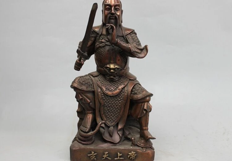 Китайский даосизм чистая бронза Сюань у Дади даосский предок статуя бога