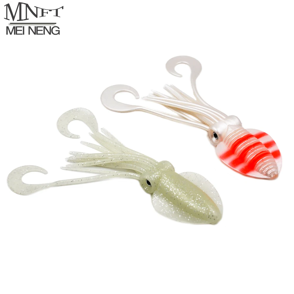 

MNFT 12cm/15cm/18cm UV Squid Jig Fishing Tuna Lures Sea Fishing Wobbler Silicone Lure Octopus Calamar Soft Bait