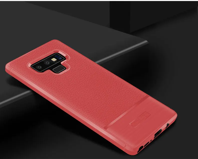 Роскошный кожаный ТПУ чехол Личи узор ударопрочный мягкий для samsung Galaxy Note 8 9 On6 2018