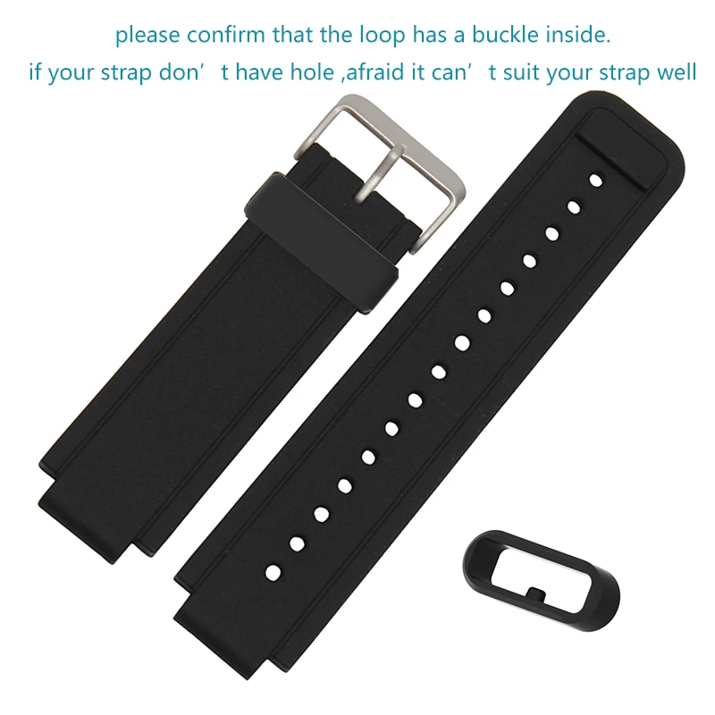 ECSEM силиконовый ремешок для Garmin CAME sq/vivoactive 3 резиновый Amazfit BIP U/S gts2