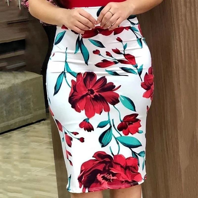 Летние платья Bigsweety 2019 модное женское элегантное платье карандаш с цветочным