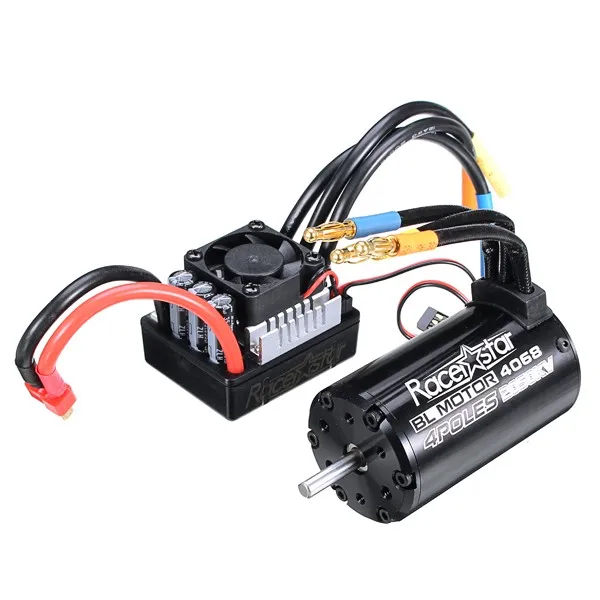Racerstar 4068 бесщеточный водонепроницаемый Бесконтактный двигатель 2050KV 120A ESC для 1/8
