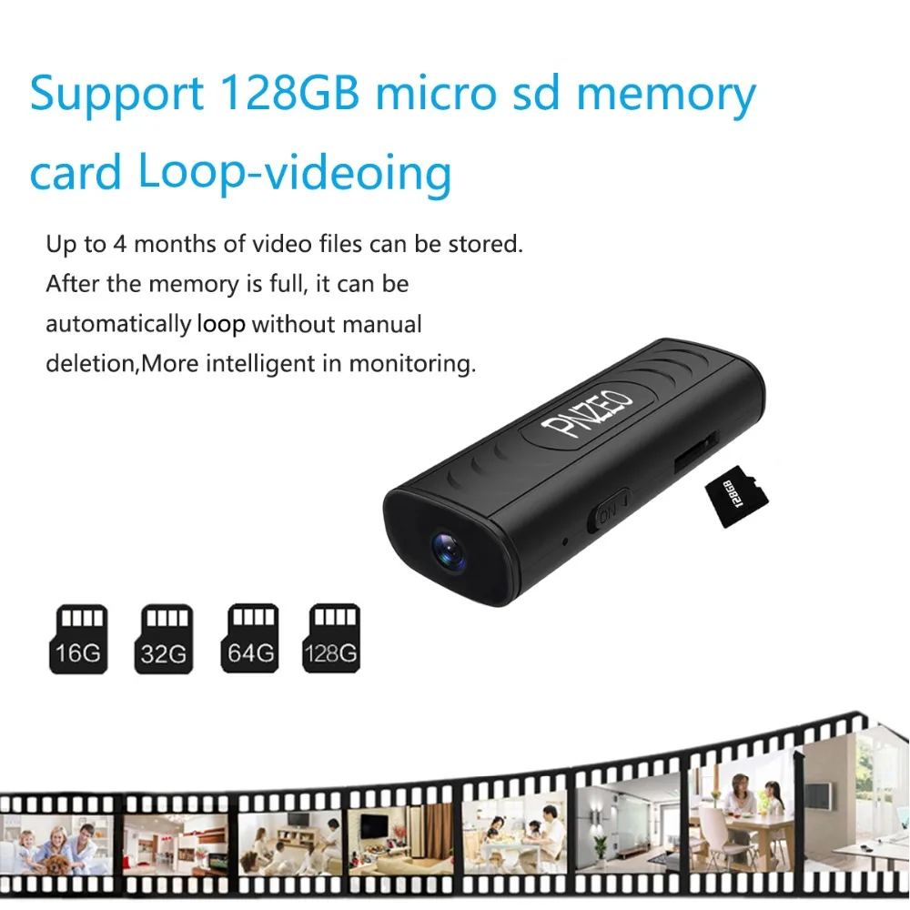 PNZEO W2 мини-камера 1080P HD Беспроводной Wi-Fi удаленный монитор камера крошечная ip-камера видео рекордер движения-Detectio(скрытый