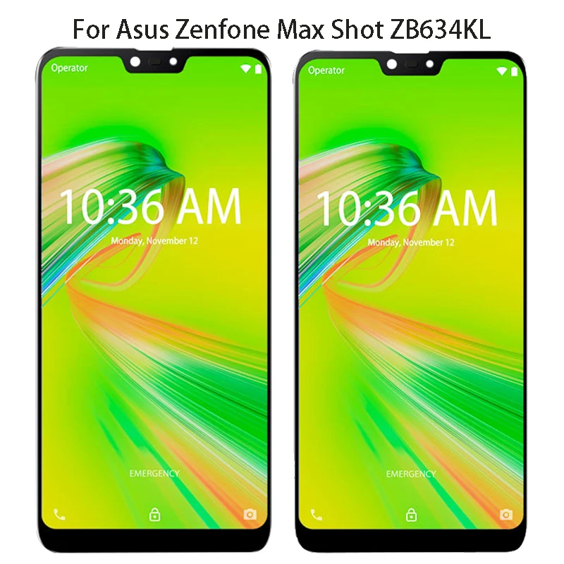 6 26 Новый ЖК дисплей для ASUS Zenfone Max shot ZB634KL с сенсорным экраном и дигитайзером в