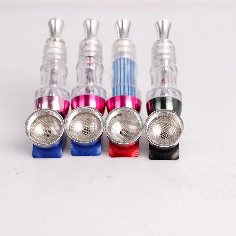 Табачные стебли дымовая металлическая трубка портативная курительная травяной