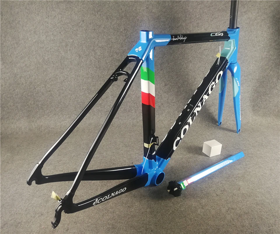 Colnago C64 синяя рама для шоссейного велосипеда Глянцевая велосипедная Рама
