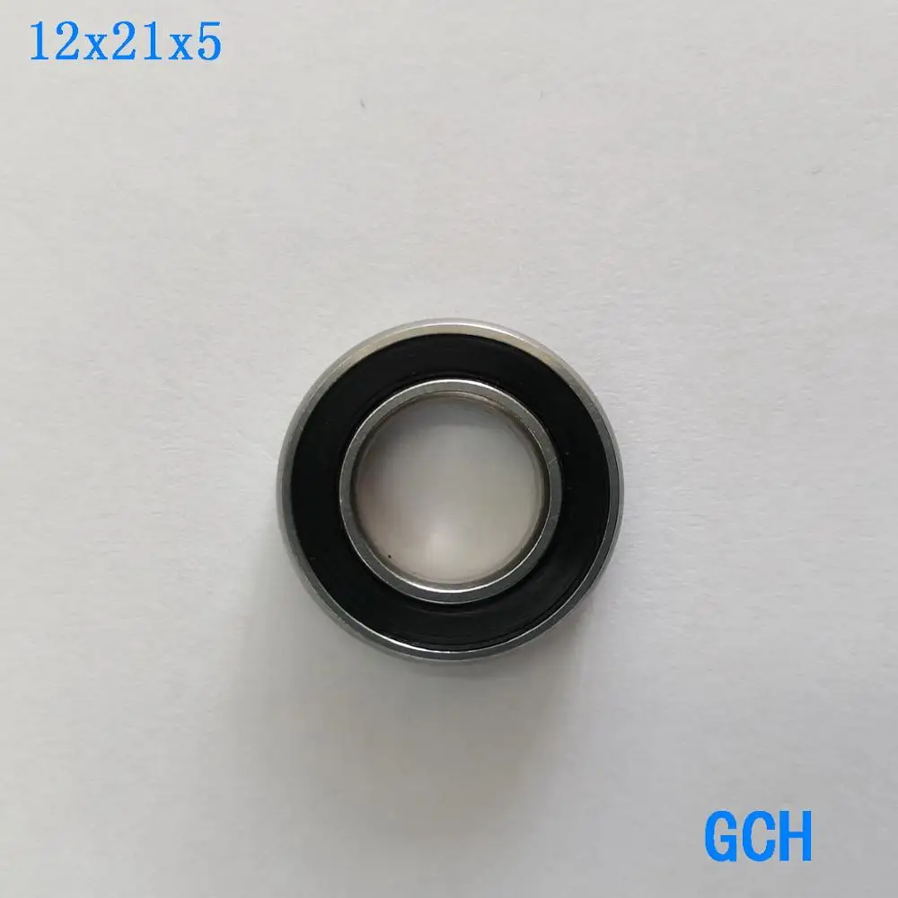 1 шт. 12X21X5mm S61801 2RS CB ABEC5 гибридные керамические подшипники из нержавеющей стали
