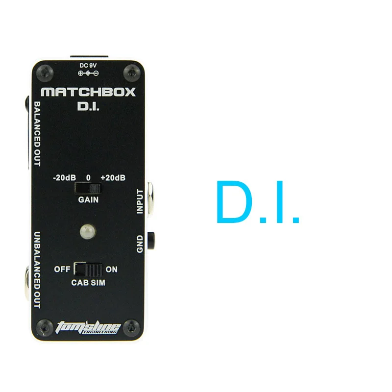 Tomsline Гитары эффект мини педали один эффекты тюнер хора Overdrive Booster Fuzz d.i эхо реверберации Wah равных сжатия педаль - Цвет: D.I.