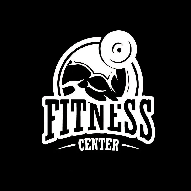 

9CM*10.5CM FITNESS CENTER physical education Fashion Car Sticker Vinyl S-0009