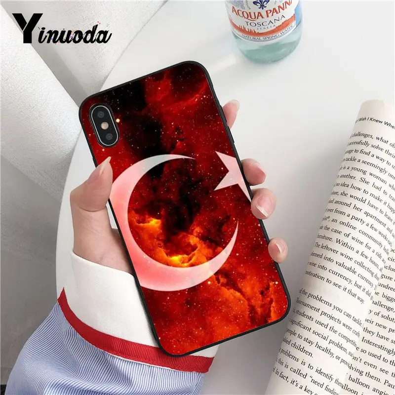Yinuoda чехол для телефона с турецким флагом iPhone 6S 6plus 7 7plus 8 8Plus X Xs MAX 5 5S XR Fundas