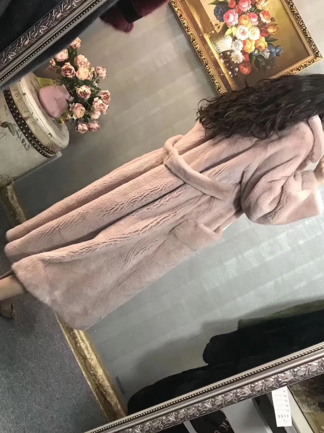 Женская длинная шуба из меха норки зимняя натурального 2019 | одежда