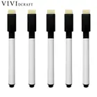 Vividcraft 10 шт.лот стираемые маркеры для белой доски, набор маркеров с ластиком, мелок, черные чернила, ручка, детские канцтовары, подарки