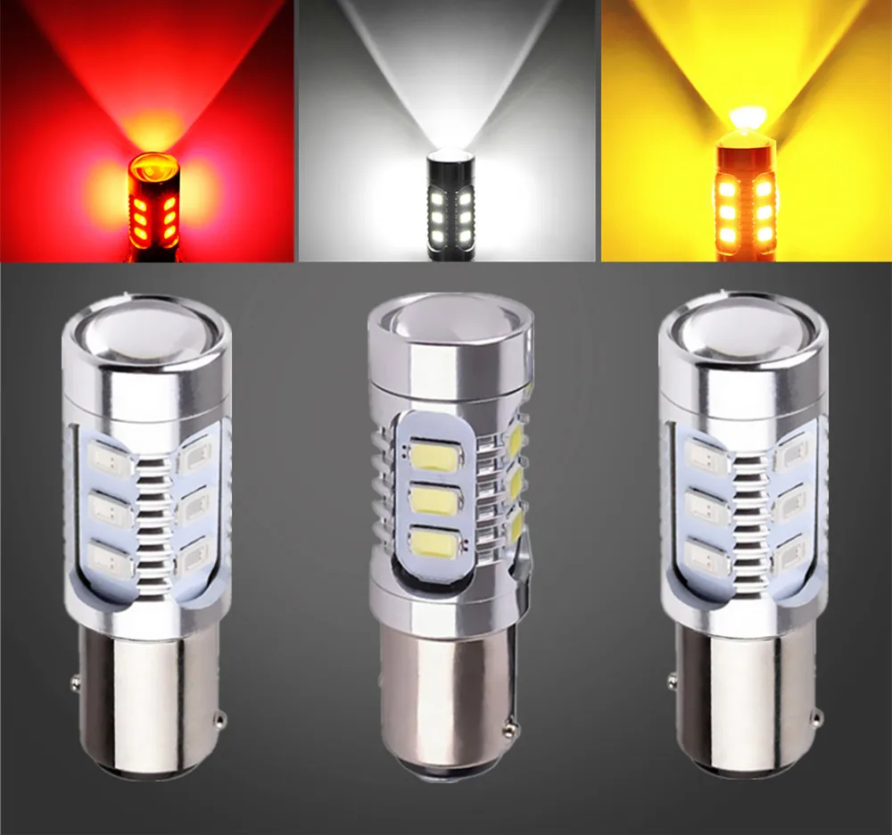 Светодиодные лампы Cree 1157 BAY15D 12 светодиодов 5630 smd стоп светильник высокой мощности