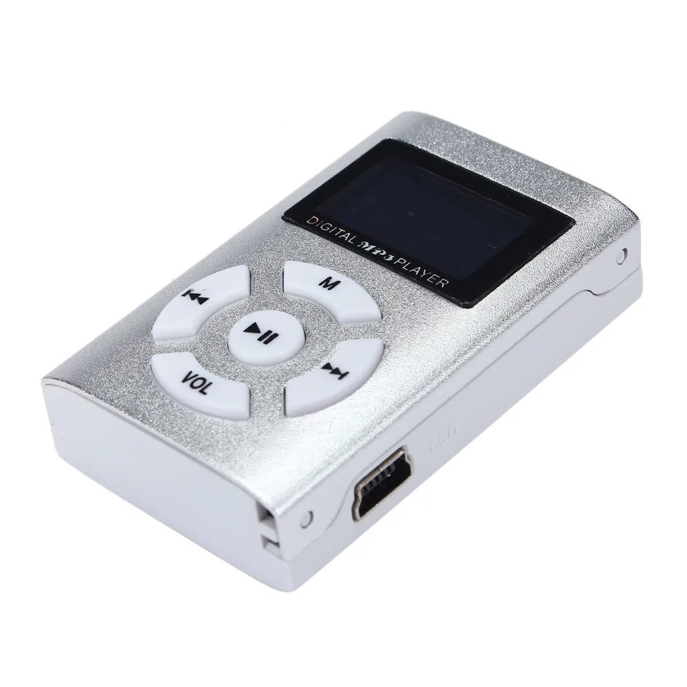 Hifi USB мини MP3 музыкальный плеер ЖК экран поддержка 32 ГБ Micro SD TF карты спортивная