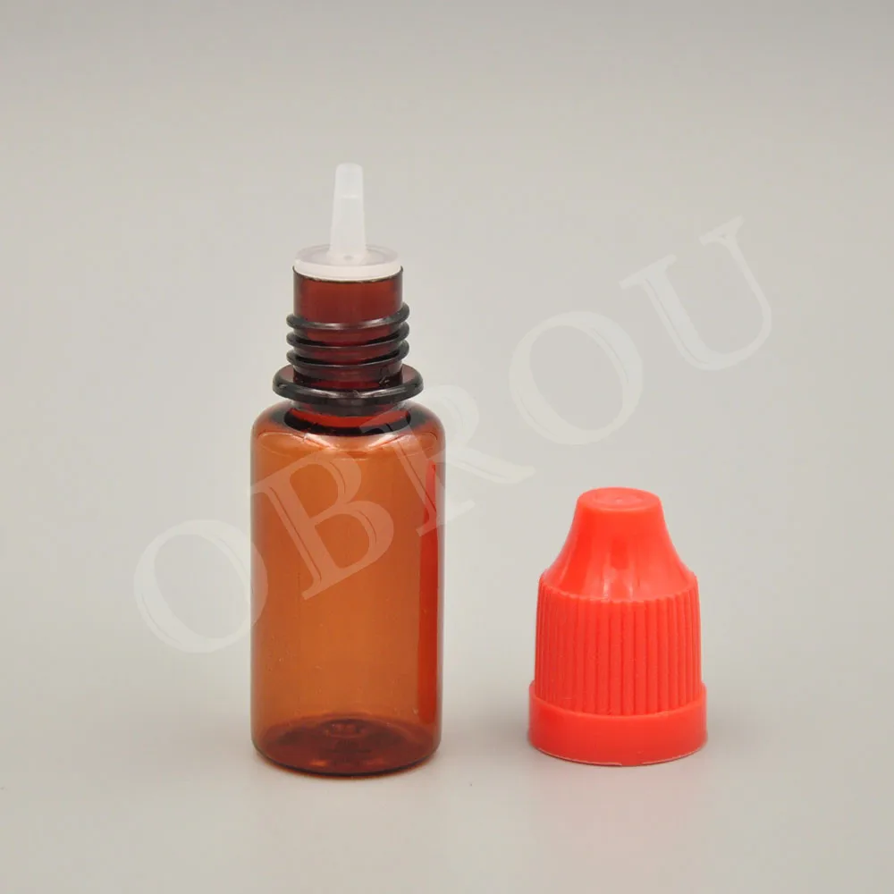 free shipping 1000pcs 10ml 15ml PET plastic amber dropper bottle liquid essential oil skin care sample | Красота и здоровье