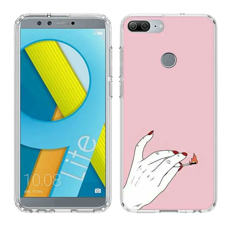 Beautiful Woman's Hand Soft TPU Print Hull Case For Huawei Honor 8X MAX 8 9 10 lite 7 7X 6X V9 Play V20 Frosted Fundas Cover |