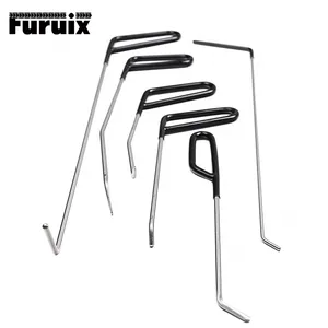 FURUIX 136 шт. стержни, ручные инструменты, набор для ремонта вмятин, набор для удаления вмятин без покраски, набор для удаления вмятин, автомобильные вмятины от града, ремонт