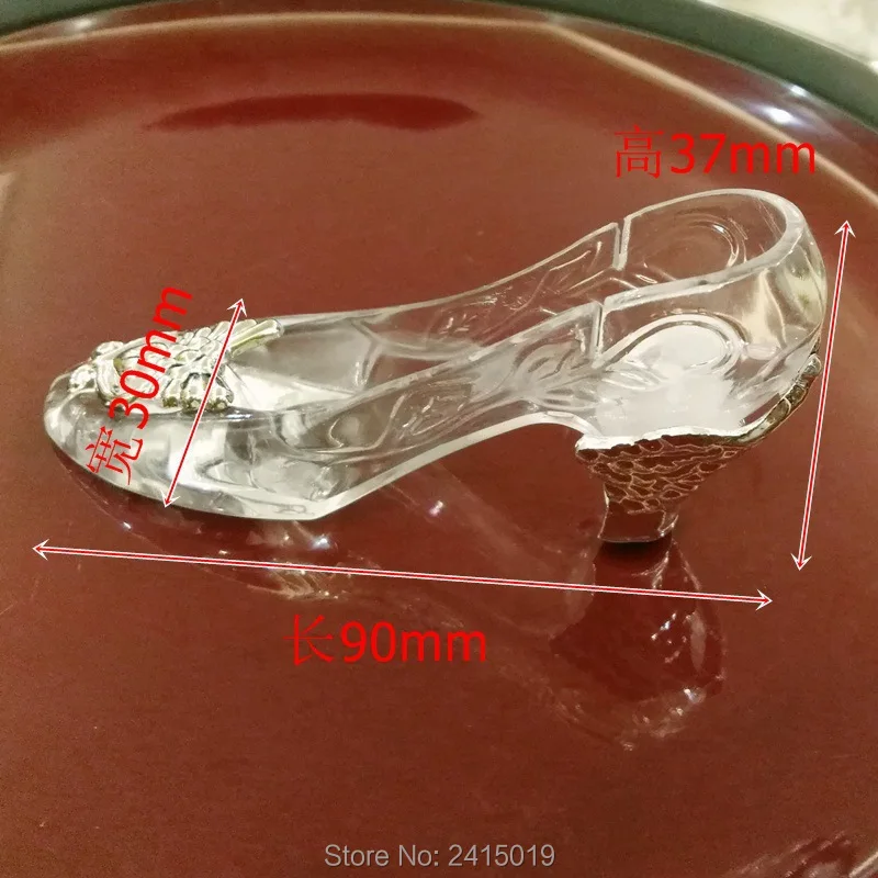 Прозрачная шкатулка для конфет на высоком каблуке 12 шт.|deco box|deco filledeco baby shower |