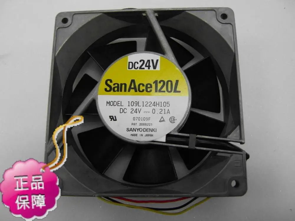 

New Original SANYO 109L1224H105 DC24V 0.21A 120*38MM Speed Signal axial cooling radiator fan