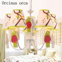 modern lovely warm childrens room chandeliers boy bedroom mediterranean creative iron garden led chandelier free shipping