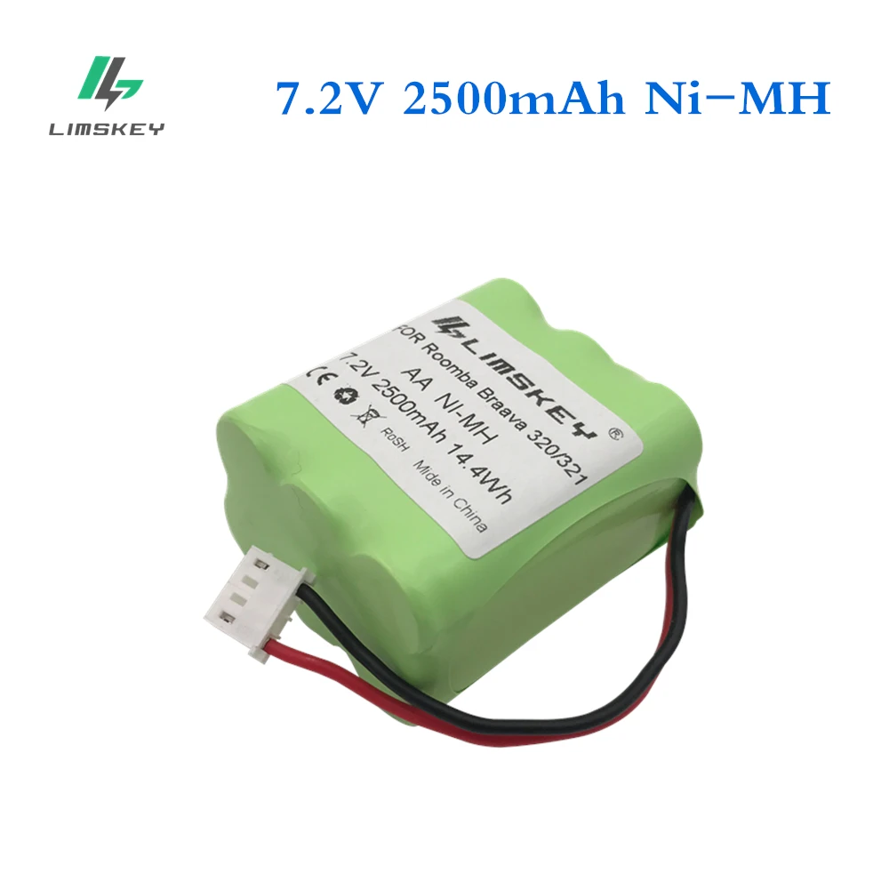 Ni MH аккумулятор Limskey 7 2 В 2500 мА/ч для iRobot Braava 320 321 мятного пылесоса 4200 4205 4408927