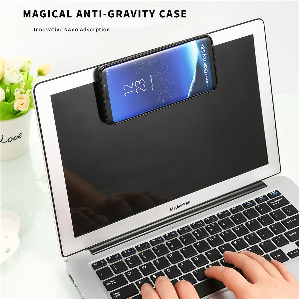 Anti Gravity Phone Cases for Samsung Galaxy S8 Plus Fundas Magical Suction Cover Anti-gravity galaxy s8 Adsorption Case |