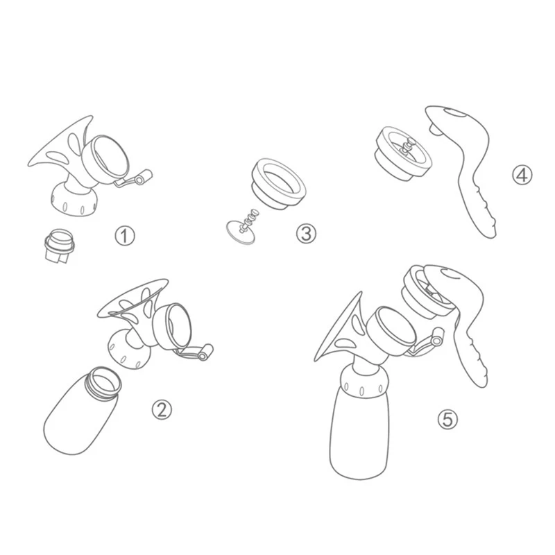 Молокоотсос ручной с бутылочкой для кормления 150 мл|baby eczema products|baby safety productsbaby safe