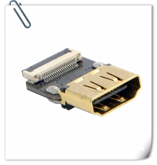 1 шт. для FPV двойной под углом 90 градусов коннектор HDMI совместимый тип A папа HDTV