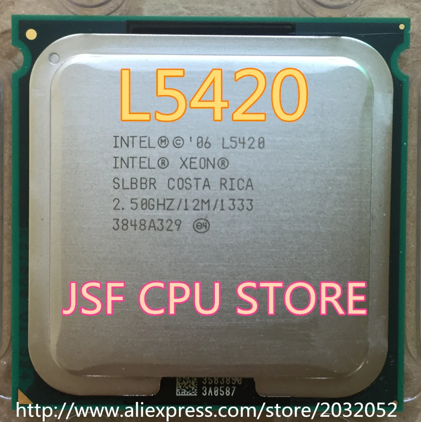 Серверный процессор Intel Xeon L5420 2 5 ГГц Кэш память LGA771 L2 12 МБ четырёхъядерный (два