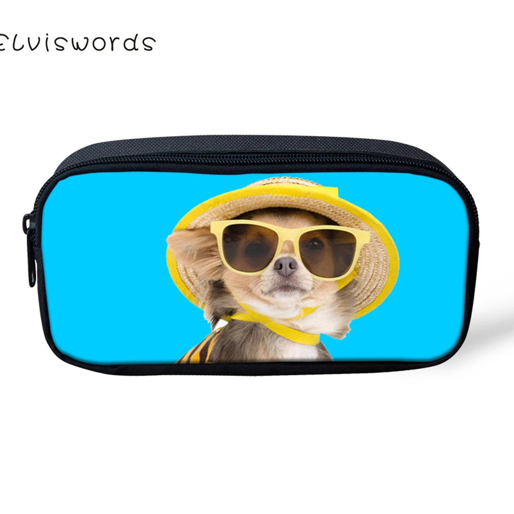 ELVISWORDS милый собачий пенал с принтом для детей мальчиков и девочек студентов